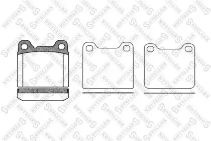 Комплект тормозных колодок, дисковый тормоз STELLOX купить